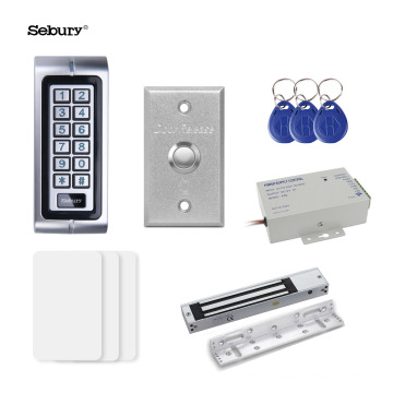 Sebury Door Access Systems Metal Keypad 125khz EM Card Proximity Standalone RFID Card Reader Electronic Access Control Kit